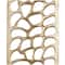 Gold Aluminum Cutouts Abstract Wall Decor Set of 2 7", 22"